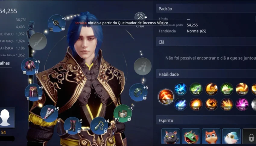 Conta lanceiro lvl 54, 54k de poder