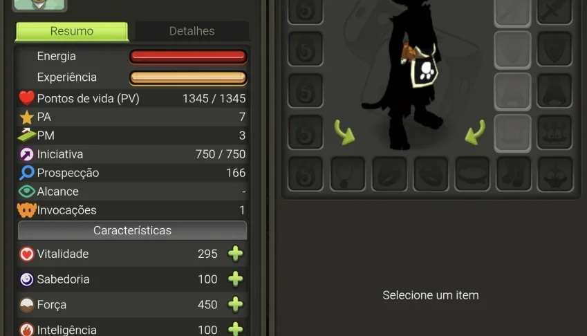 Conta 2 personagem 200