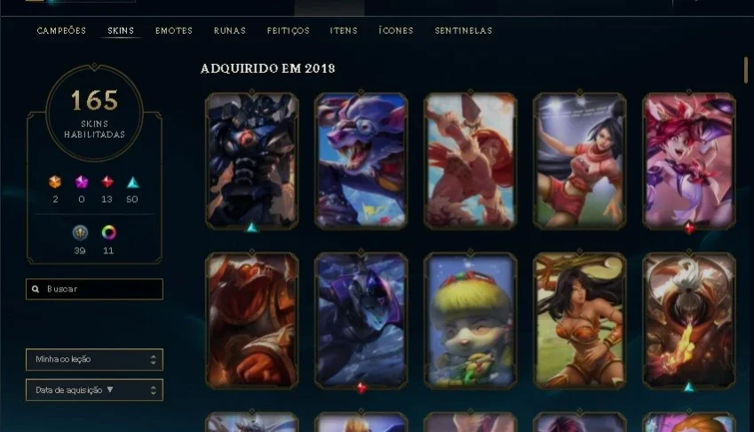 Conta de LOL