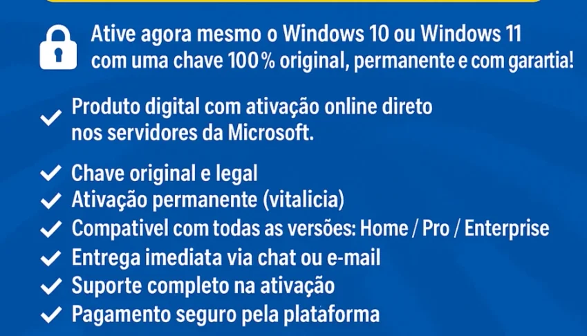✅Windows 10/11 Original – Permanente, Legal E 100% Confiável