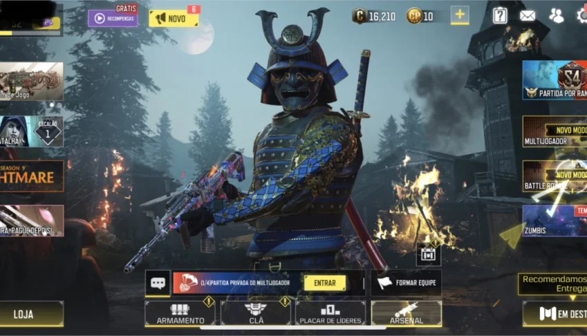 Conta com roleta zerada Recon  samurai