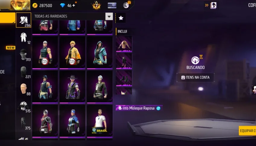 🔥 Oportunidade Imperdível: Conta Free Fire Gemada (Nível 70