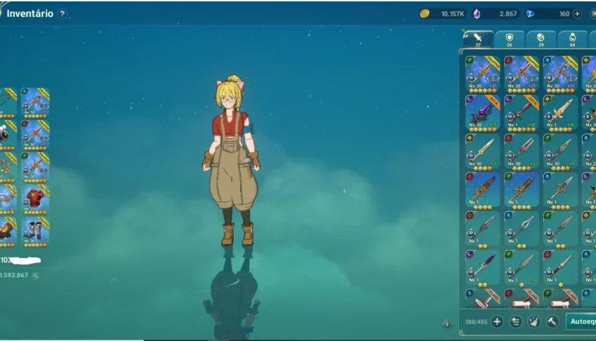 Conta Ni no kuni lvl 103 -  1.600 pc