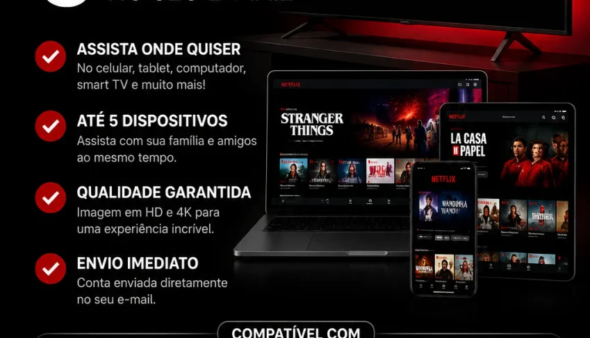 Netflix Conta Completa Plano Premium Full Hd 30 dias