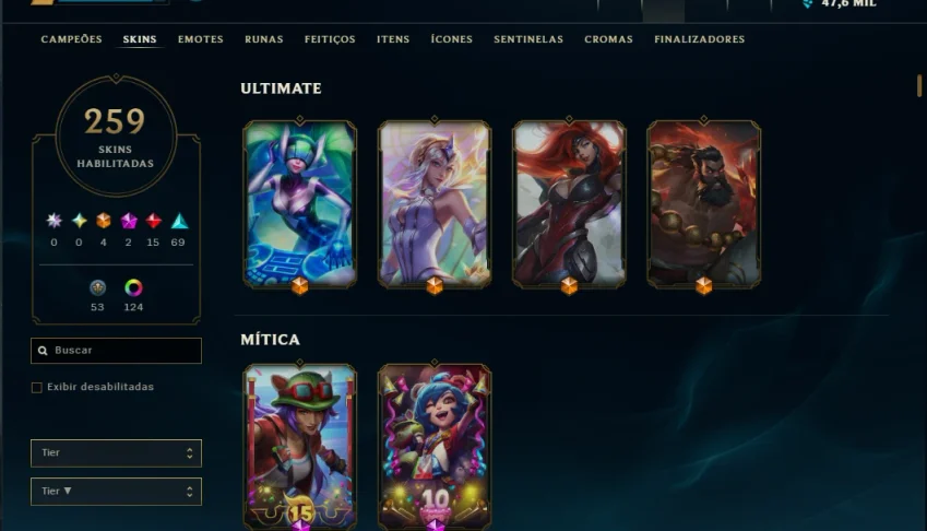 Conta Lol Todos Os Champs Varias Skins