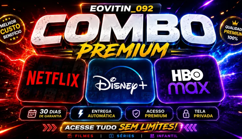 Netflix + Disney Plus + Hbo Max • Tela Privada 30 Dias 🔥