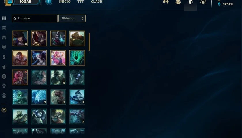 Conta de LoL Level 100