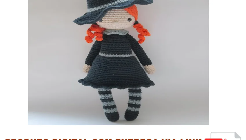 Receita em PDF - Boneca Bruxa Amou Amigurumi