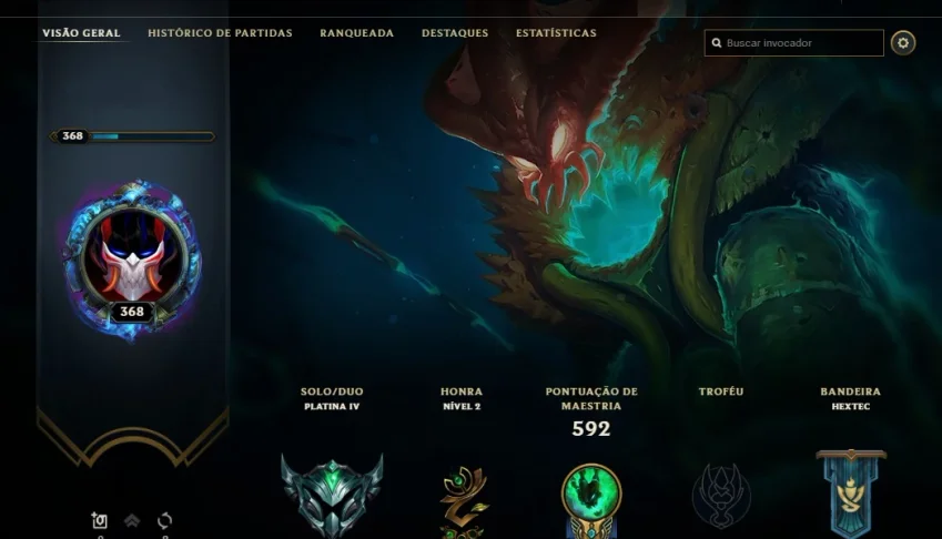 CONTA LOL 8 K ESSENCIA/FULLCHAMP/160 SKINS