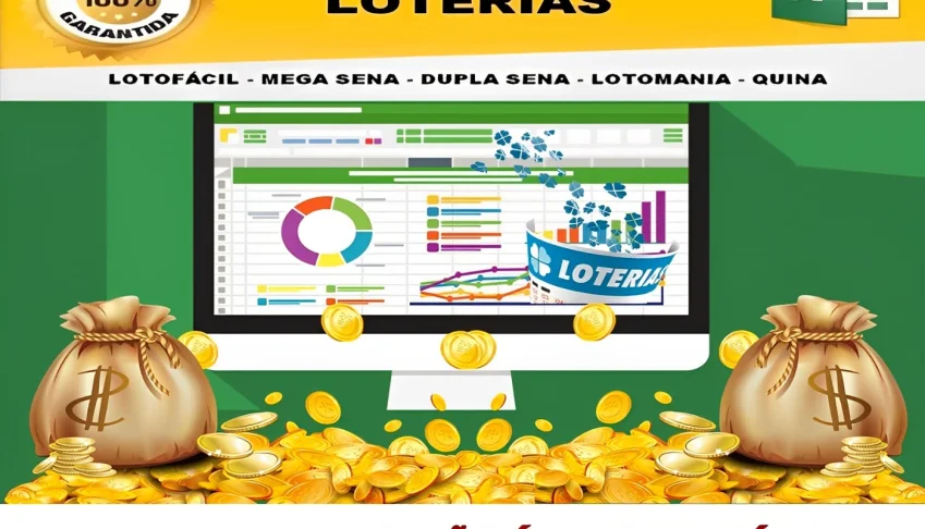 1000 Planilhas de Loterias Lotomania Mega Sena Dupla Sena