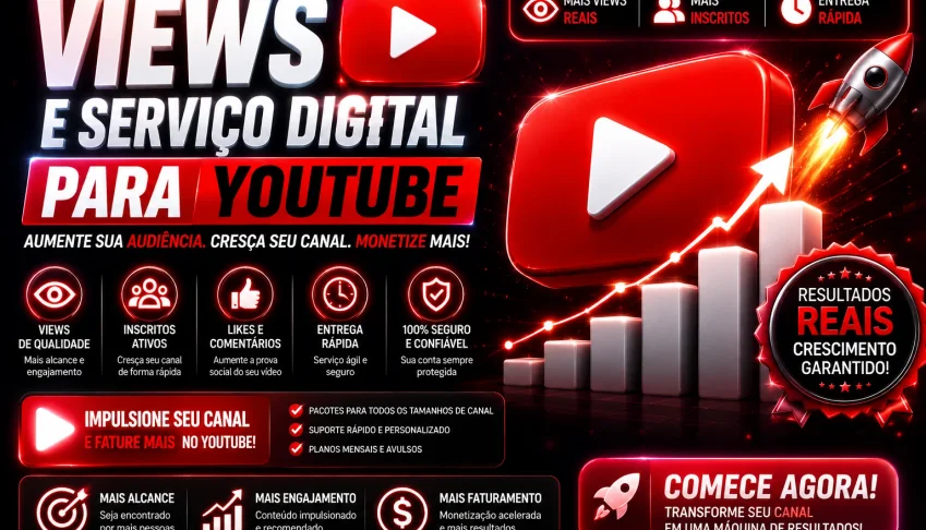 Serviço Digital Views -YT -Melhor pacote