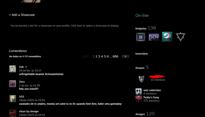 Conta Lv105 Steam, 80 Jogos, 11 Medalhas, 10 Anos De Serviço