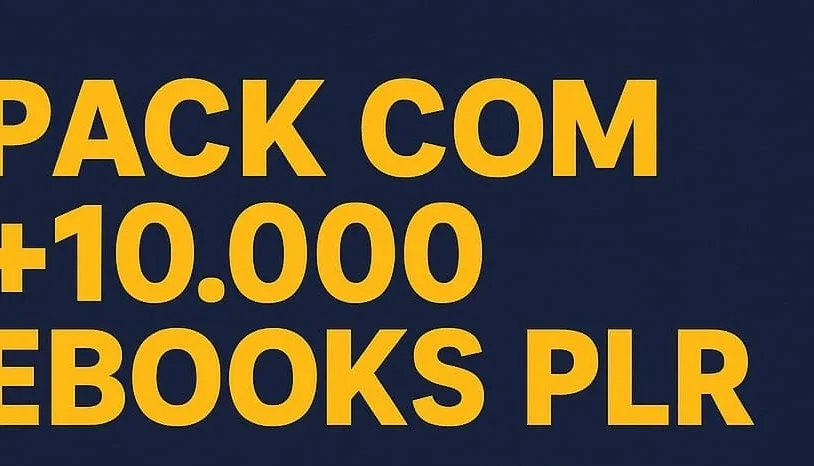 📚 Pack Com +10.000 Ebooks PLR🔥