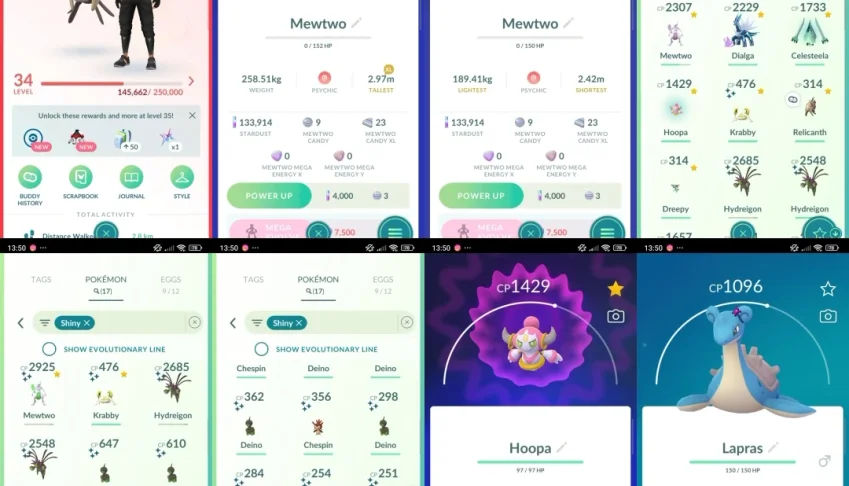 Lvl 34 | Shiny Mewtwo + Mewtwo + Dialga T010