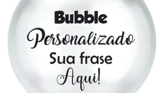 Balão Bubble Personalizado com Vinil