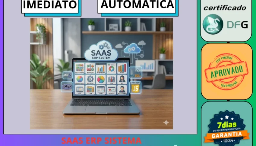 Sistema Erp Saas Estilo Crm Para Gestão Total