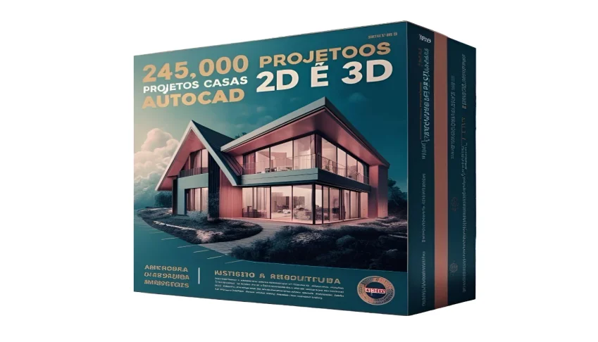 245 Mil Projetos Plantas Baixa Casas AutoCad 2D e 3D