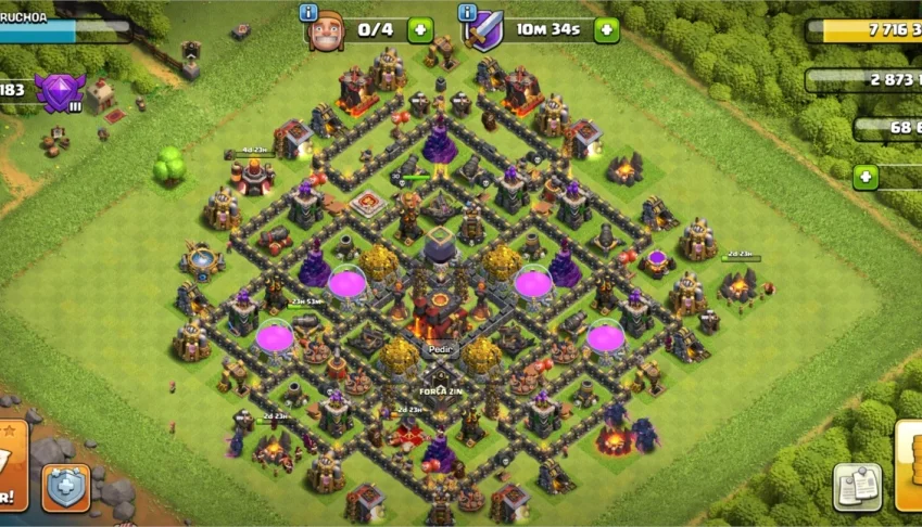 Clash of clans cv10 baratinho