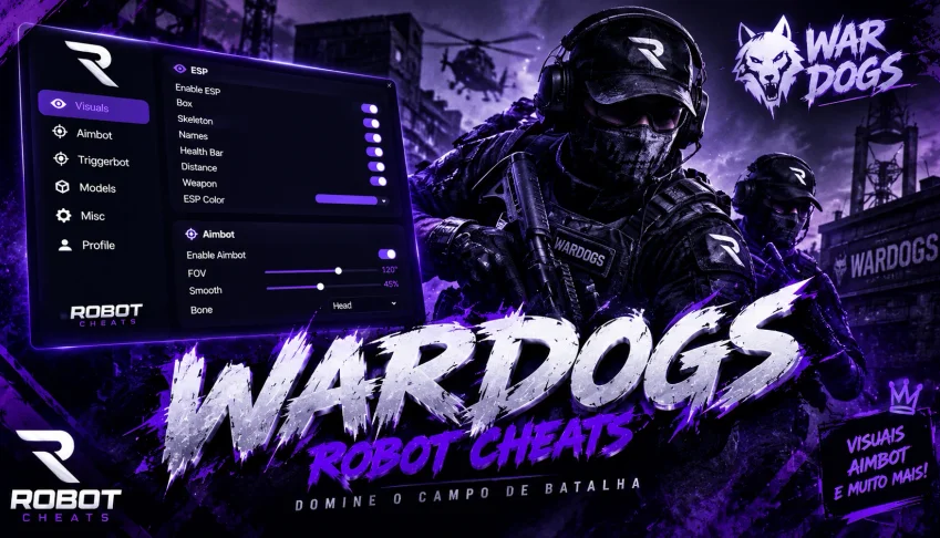 Hack Wardogs o Melhor Cheat Menu TEM TUDO!