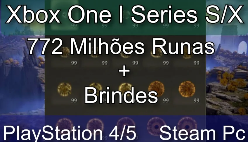 Elden Ring - 772 Milhões Runas - Ps4,5, Xbox  S/X, Steam Pc