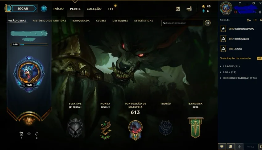 Conta League of Legends