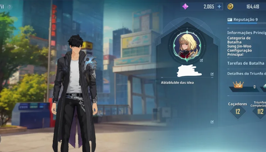 Conta de solo leveling: arise Global lvl 44