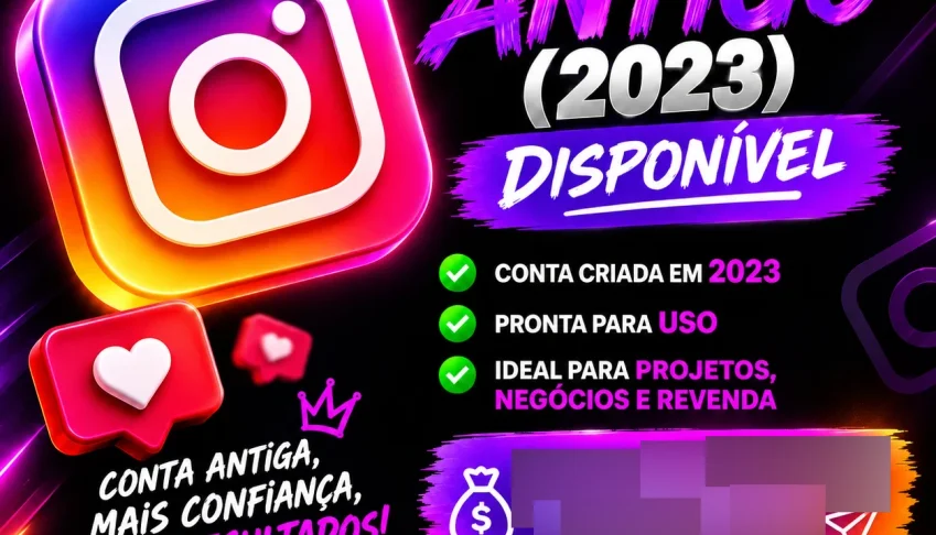 Conta Instagram antigo - 2023