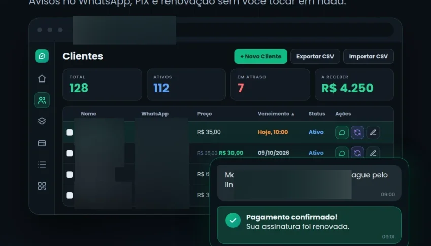 AvisoZap | Cobrança e Gestão de Assinaturas