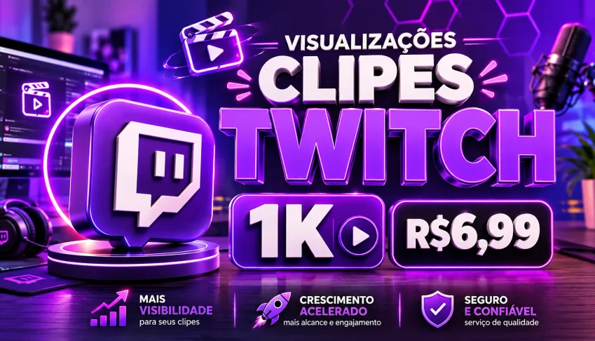 Twitch Visualizações Clipes [Entrega Rápida|Menor Preço!]🎥