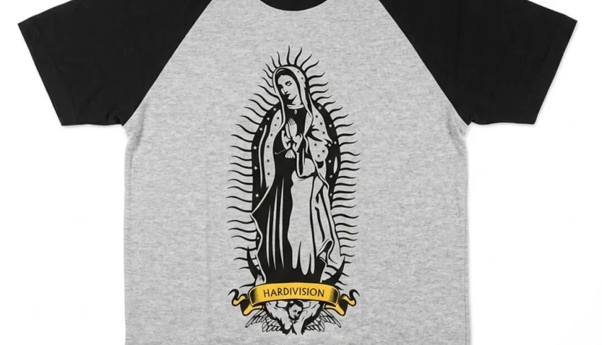 Camiseta Raglan Cinza Guadalupe