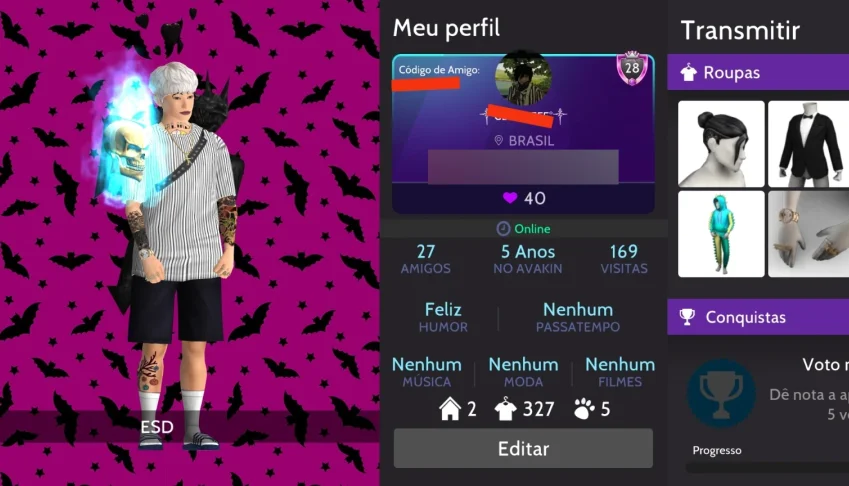 Conta de avakin Life
