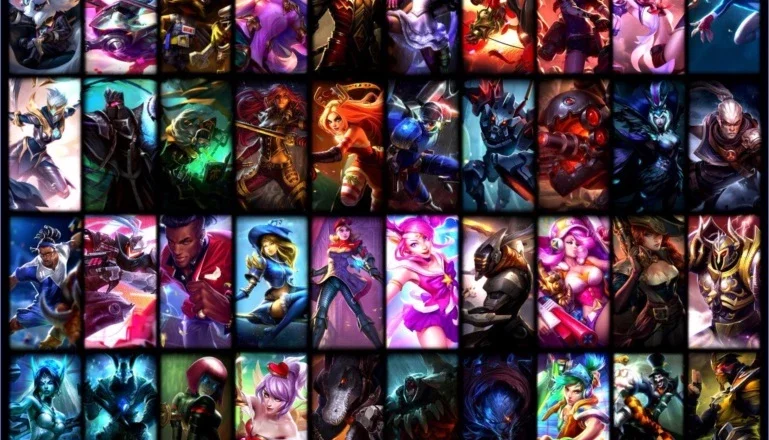 conta do lol com 99 skins