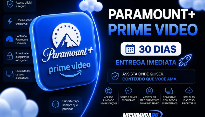 Paramount + Prime Video [30 Dias] ⭐