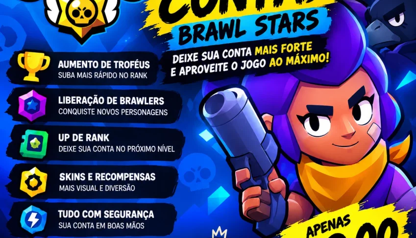 🔥 Up De Contas Brawl Stars Por Apenas R$2,00!🏆