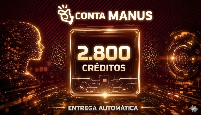 Conta Manus Ia 1300 Creditos - Melhor Preço - Entrega Rápida