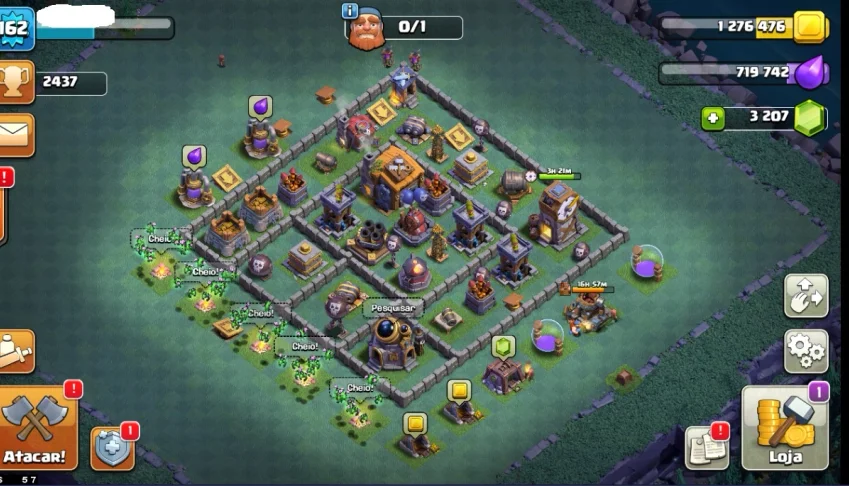 Conta de Clash Of Clans CV 11 - Quase Full