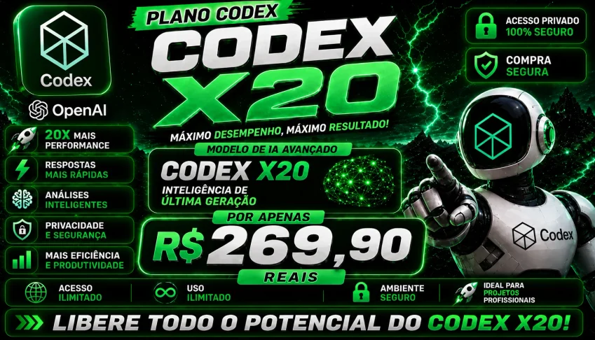 🚀 CODEX X20: IA avançada para máxima performance