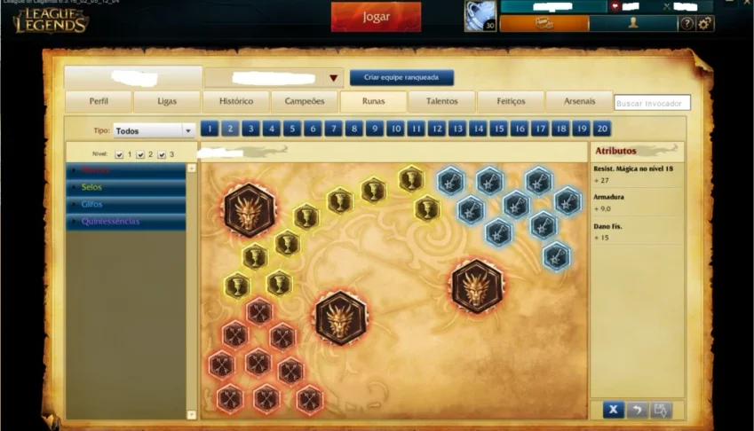 Conta LOL Borda DIAMANTE TODOS Campeões e RUNAS