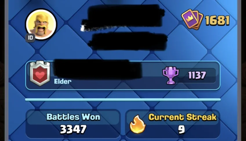 Vendendo conta clash royale