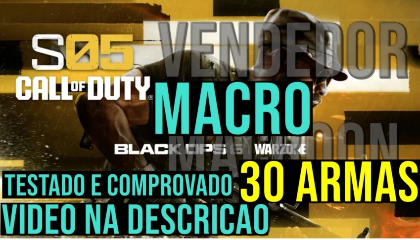 Macro - Call of Duty Black Ops 6 - Mouses Logitech LIFETIME