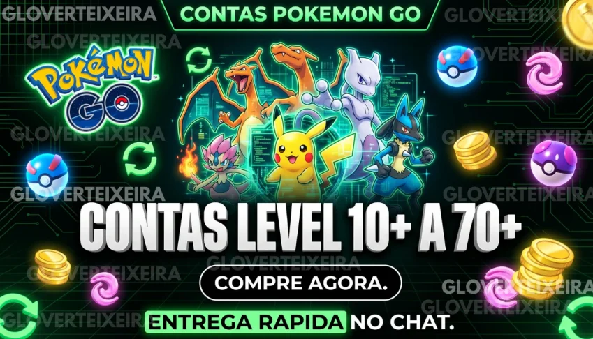 Contas Pokémon GO Nível 10+ a 70+ Upadas + Shiny e Lendários