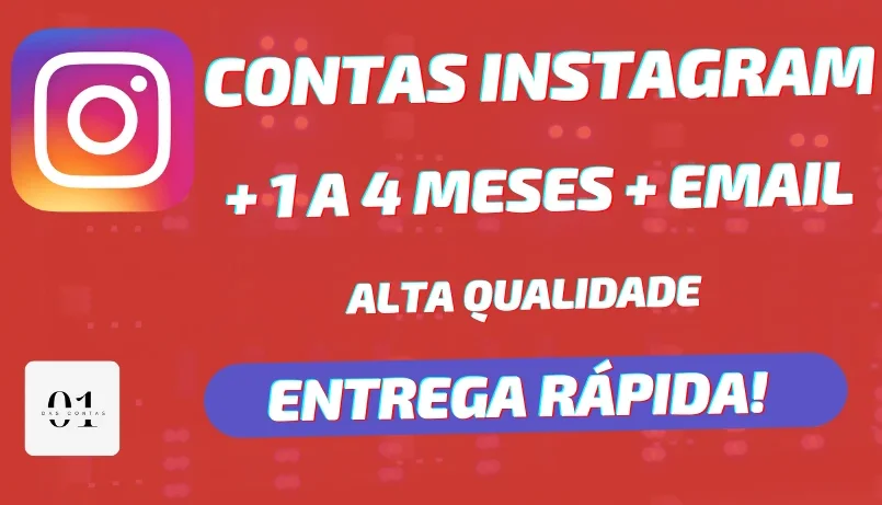 CONTAS INSTAGRAM +1 A 4 MESES [ALTA QUALIDADE] + EMAIL