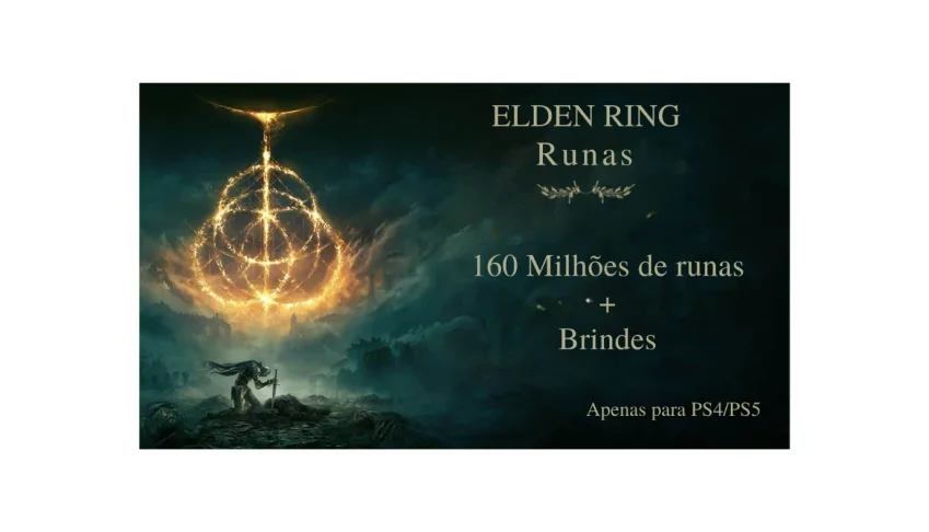 160 Milhões de Runas elden ring  + Brindes PS4/5