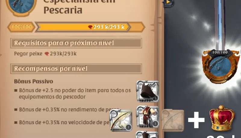 Pesca 100/100