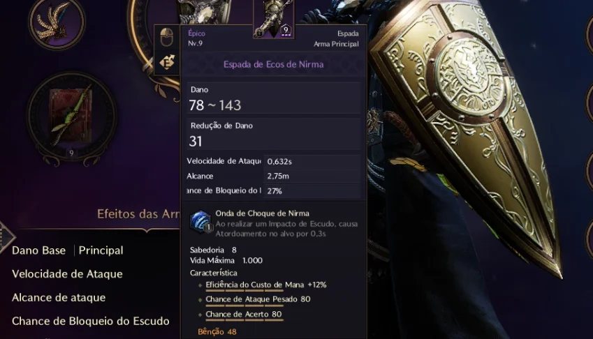 VENDO CONTA THRONE AND LIBERTY PALADINO COM NIRMA FULL TRAIT