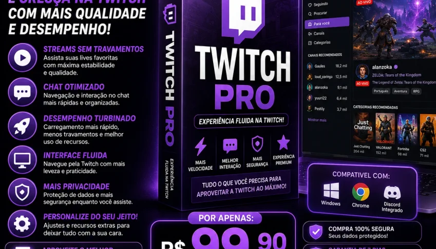 Twitch Pro: Experiência Fluida na Twitch