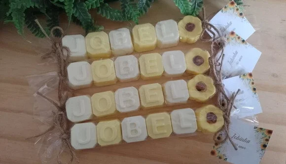 Nome 5 Letras com Girassol e Tule