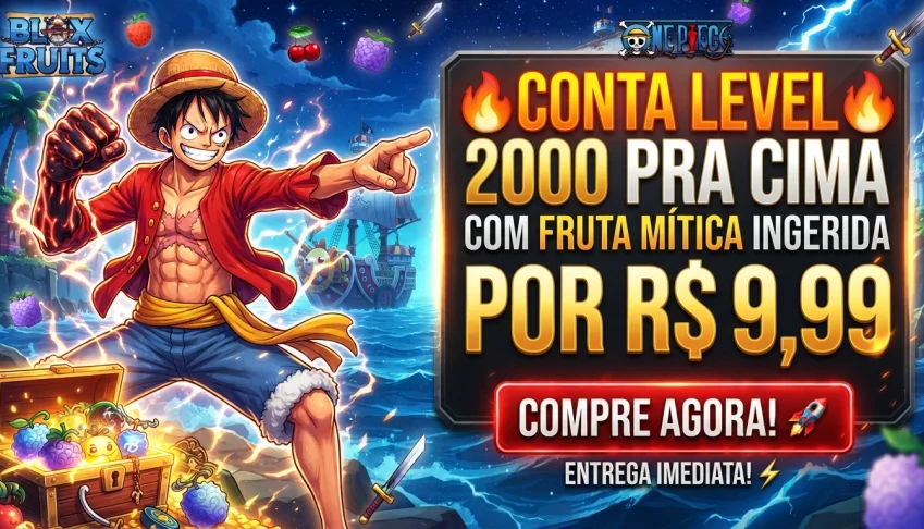 Conta level 2000 ou mais garantido com fruta mítica ingerida