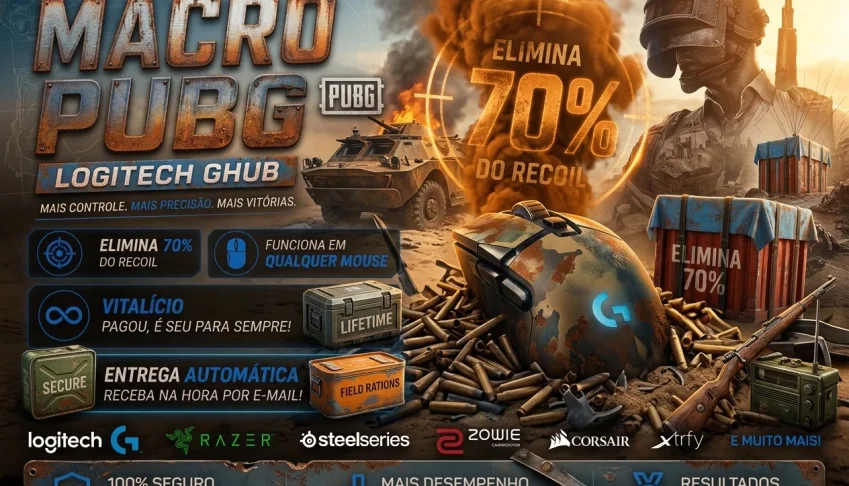 PUBG Macro 100% Seguro Atualizado 2026 MOUSES LOGITECH