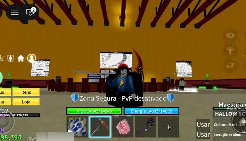 Conta com godHumam masterizada mas foice sagrada.